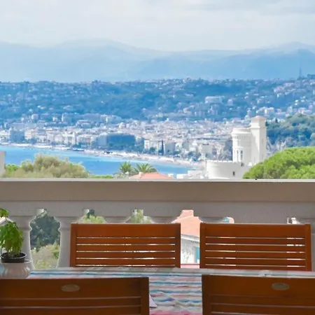 아파트 Vistamar Avec Terrasse & Vue 니스